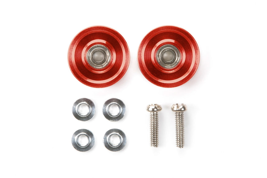 95577 13mm Aluminum Ball-Race Rollers (Ringless/Red)
