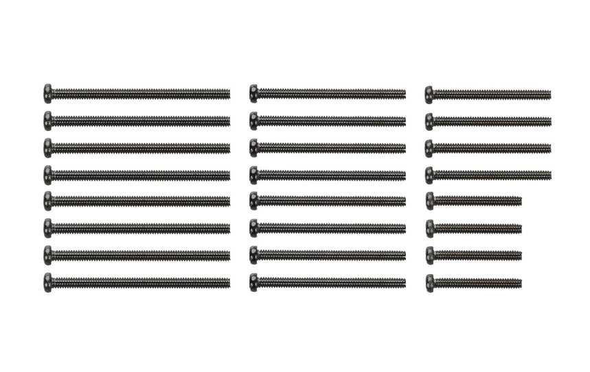 95434 Stainless Steel Screw Set (15/20/25/30mm) Black