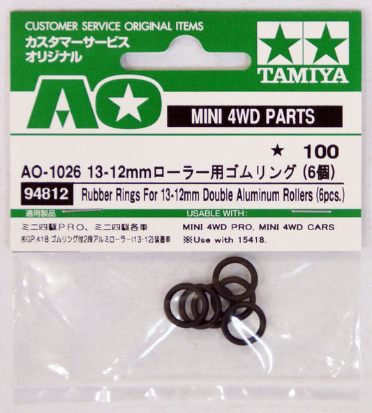 94812 Rubber Rings for 13-12mm Double Aluminum Rollers (6pcs)