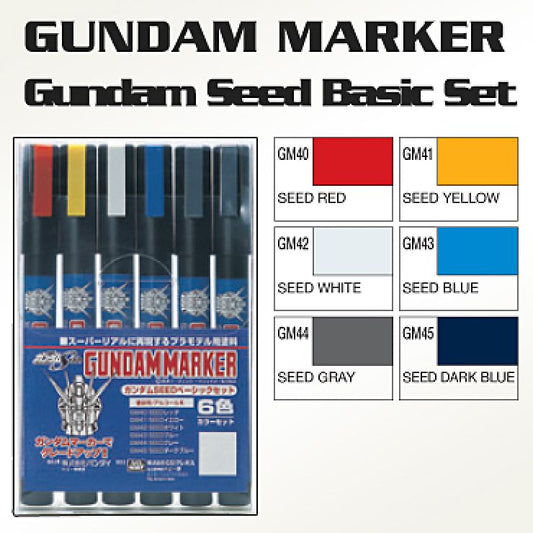 Gundam Marker Seed Basic Set (Set of 6)