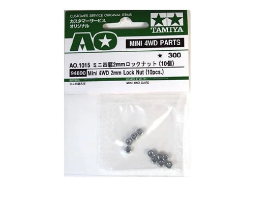 94690 Mini 4wd 2mm Lock Nut (10pcs)
